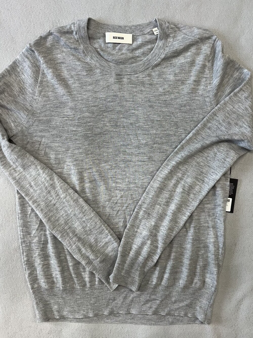Buck Mason California Cashmere Crew Womens Sweater Sz Large MSRP $198 NWT [CE10]